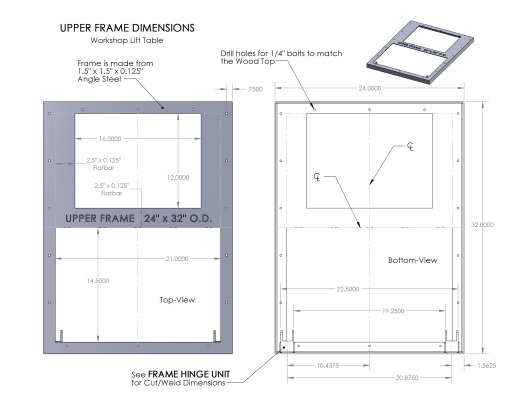 DIY Lift Table自制升降台模型3D图纸 Solidworks设计(1)缩略图